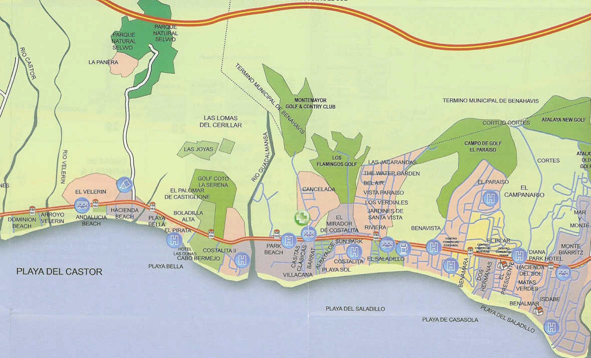 Costa del Sol Developments Map