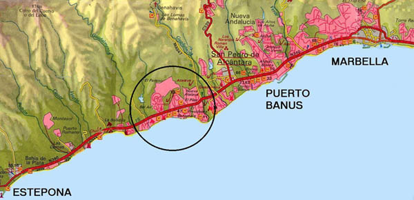 Marbella and Estepona Area Map. Swan International